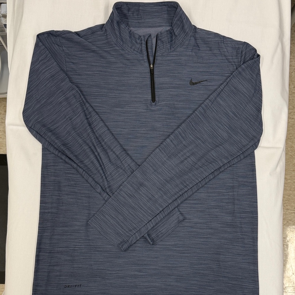 Nike Men's Navy Performance Quarter-Zip Jacket